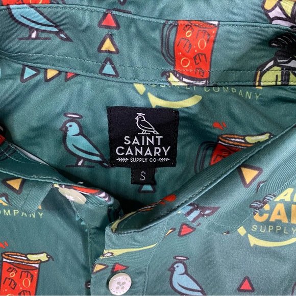 Saint Canary The 16th Hole Polo Golf Sz S Men’s - Picture 7 of 7